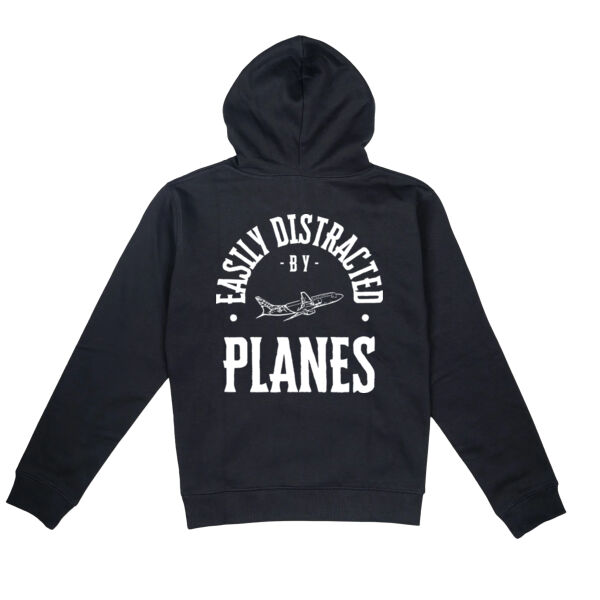 Easily Distracted By Planes Unisex Hoody Thumbnail